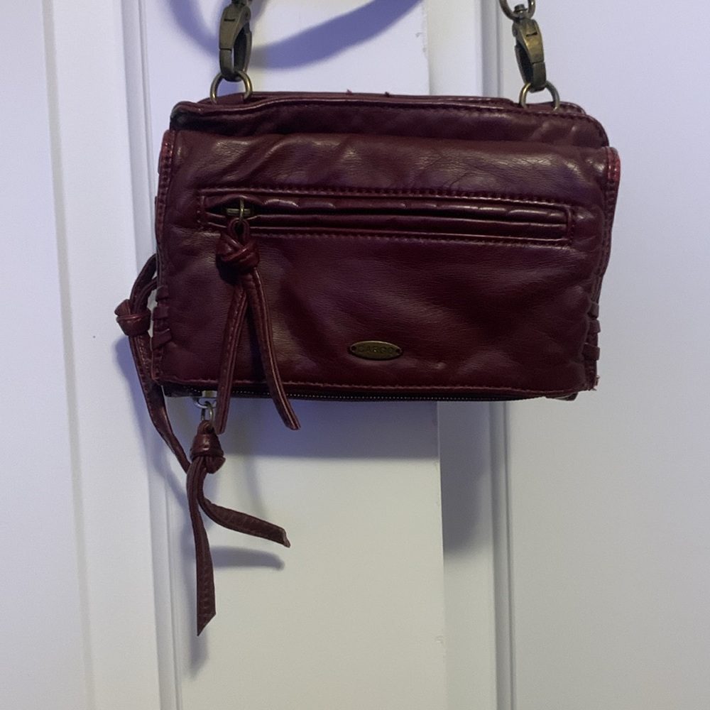 Deep red/brown Cargo purse 👜
